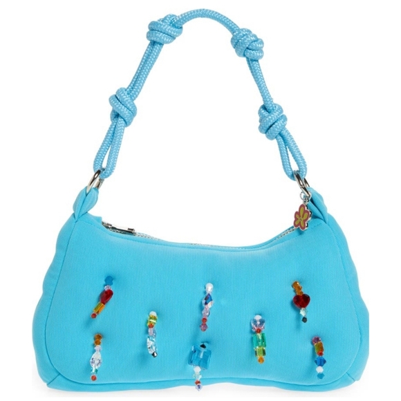 Marshall Columbia Handbags - NWT Marshall Columbia Poppy Purse Swarovski Crystal Embellished Bag, Sky Blue